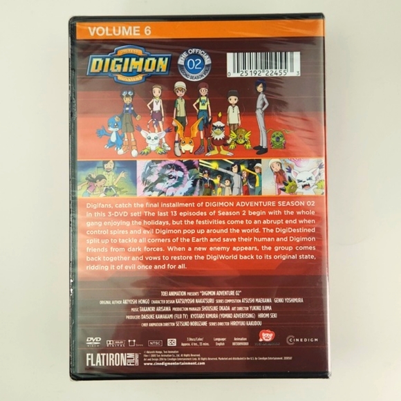 Digimon Digital Monsters The Official Second Season Volume 6 DVD 3 disc 2014 - Picture 2 of 9